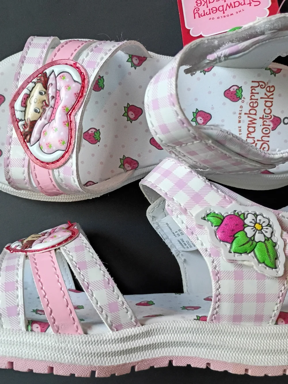 Strawberry Shortcake Pink Girls' Adjustable Sandals